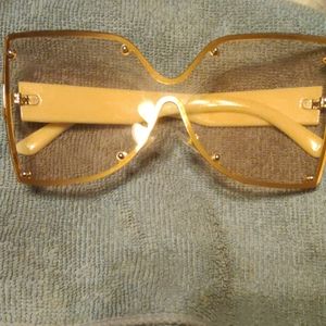 Clear Large sunglasses